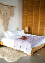 decorative throw blanket for sofa bed throw boho look bedroom neutral color, soft cozy luxury Turkish towel Serene Bezzazan