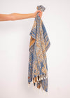 Unique Turkish Towel design with handloomed tassels, modern minimalist house design throw blanket by Bezzazan Sustainable towels